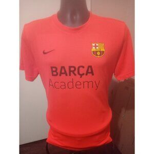 NIKE Men's Size Large L Red Barcelona FCB Academy Soccer Jersey Shirzey Barca